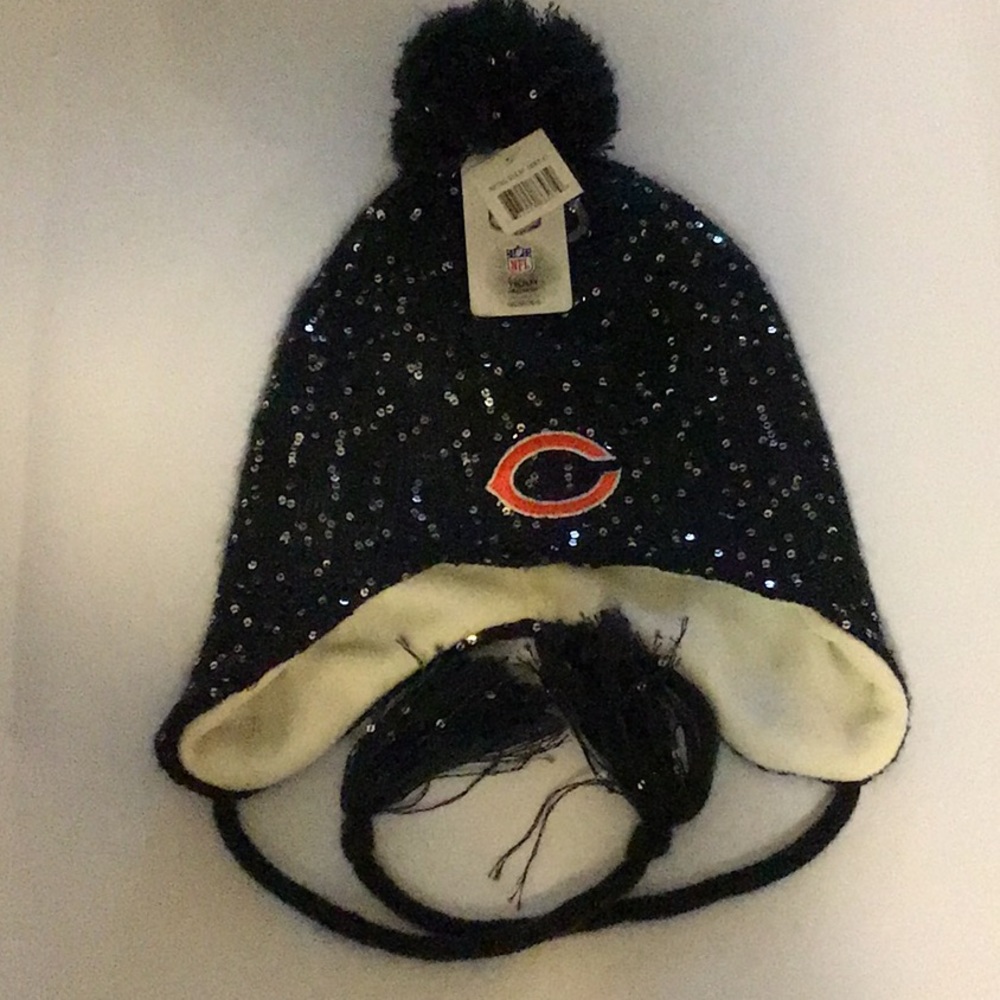 Chicago Bears NFL Women’s Hat Sequins Pom